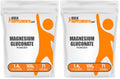 BulkSupplements.com Magnesium Gluconate Powder – Magnesium Supplement, Unflavored & Gluten Free, 1.4g per Serving, 100g (3.5 oz) Pack of 2