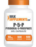Pyridoxal 5 Phosphate Capsules (P5P) – Vitamin B6, Gluten Free | BulkSupplements 500 Count