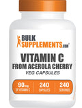 Vitamin C from Acerola Cherry Capsules - Gluten Free, 240 Veg Caps