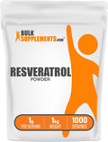 BulkSupplements Resveratrol Powder – 1kg, 1g per Serving, Gluten Free