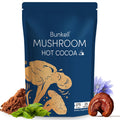 Bunkell Mushroom Hot Cocoa – Adaptogenic Reishi, L-Theanine & Melatonin | Sleep Support, 25 Servings