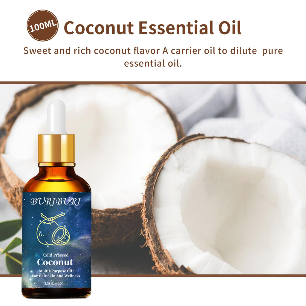 BURIBURI Vanilla & Coconut Essential Oils 100ml – Organic Aromatherapy