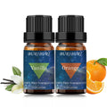 BURIBURI Orange & Vanilla Essential Oils Gift Set - 100% Pure & Undiluted, 10ml x 2