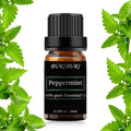 BURIBURI Peppermint Essential Oil — 100% Pure, 10ml | Organic Aromatherapy
