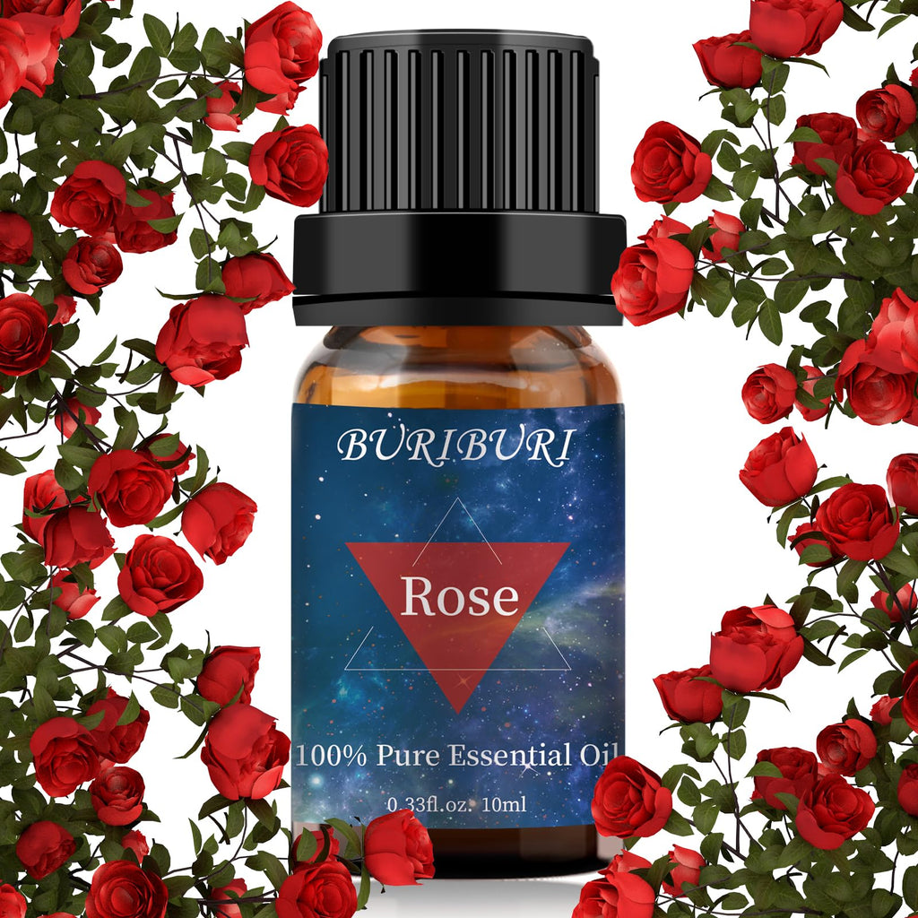 BURIBURI Rose Essential Oil 10ml – 100% Pure, Undiluted & Natural Aromatherapy