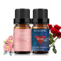 BURIBURI Rose Oil & Peony Essential Oil Set 2 Pack – 10ml Each, 100% Pure