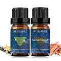 BURIBURI Sandalwood & Vanilla Essential Oils Gift Set - 10ml Each, 100% Pure & Undiluted