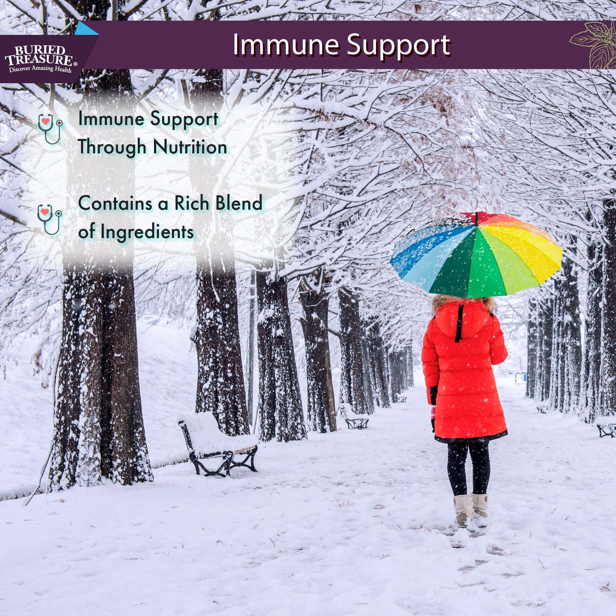 Buried Treasure ACF Immune Support - Vitamin C, Elderberry & Zinc