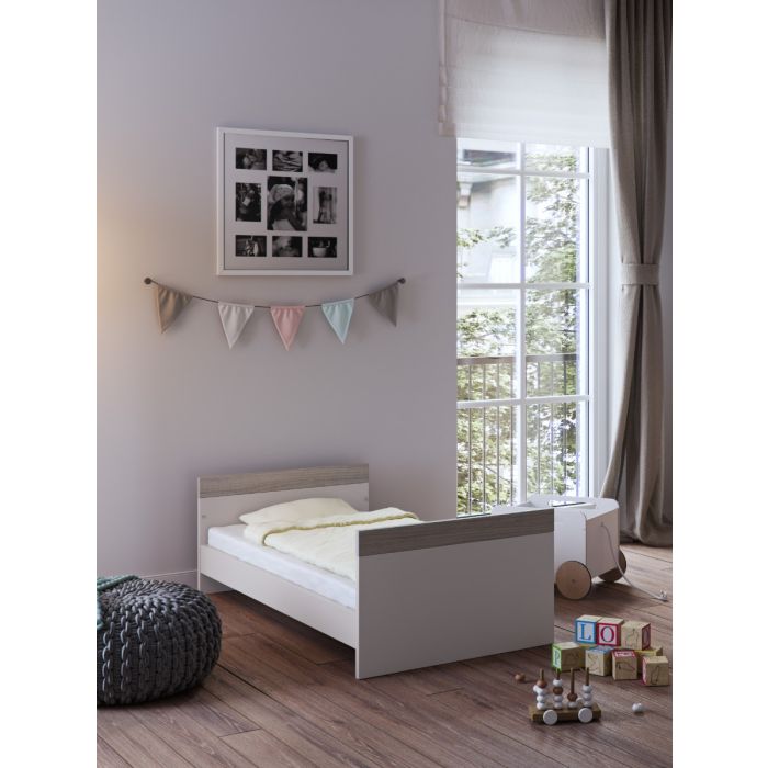 Little Acorns Burlington Cot Bed - Cashmere & Grey Ash
