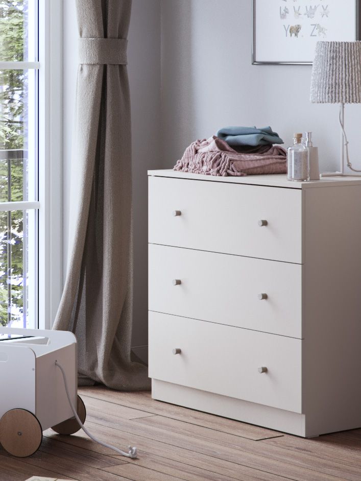 Little Acorns Burlington Dresser - Cashmere & Grey Ash