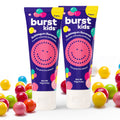 BURST Bubblegum Bonanza Kids Toothpaste with Fluoride (4oz/2 Pack) – Anticavity, Dye Free & Vegan