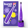 BURST Kids & Toddlers Electric Toothbrush (Purple) – Soft Bristles, 2-Min Timer, Rechargeable