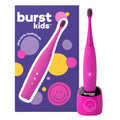 Burst Kids & Toddlers Electric Toothbrush (Pink) – Soft Bristles, 2-Minute Timer, Rechargeable