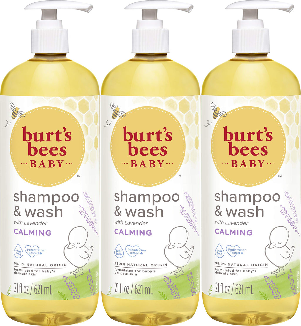 Burt's Bees Baby Shampoo & Wash Calming – 21 Ounces (Pack of 3)