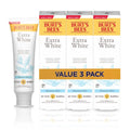 Burt's Bees Extra White Toothpaste - Fluoride Mountain Mint, 4.7 oz, Pack of 3