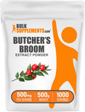BulkSupplements.com Butcher's Broom Extract Powder – 500 mg/Serving, 500 g (Vegan & Gluten Free)
