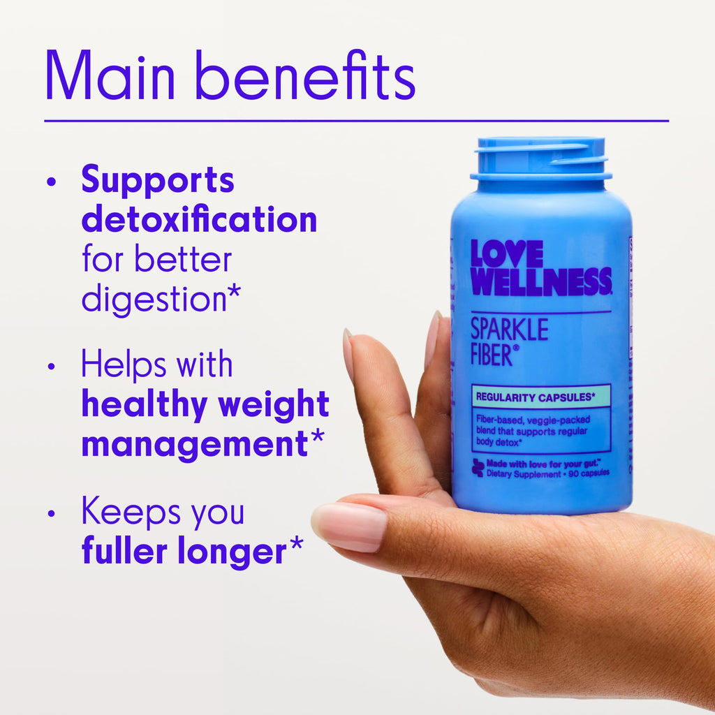 Love Wellness Universal Gut Duo: Bye Bye Bloat & Sparkle Fiber for Women