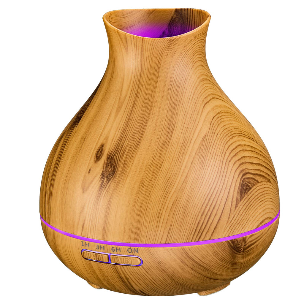 BZseed 550ml Aromatherapy Diffuser – Timer, Auto Shut-Off, 7-Color Lights, Large Room