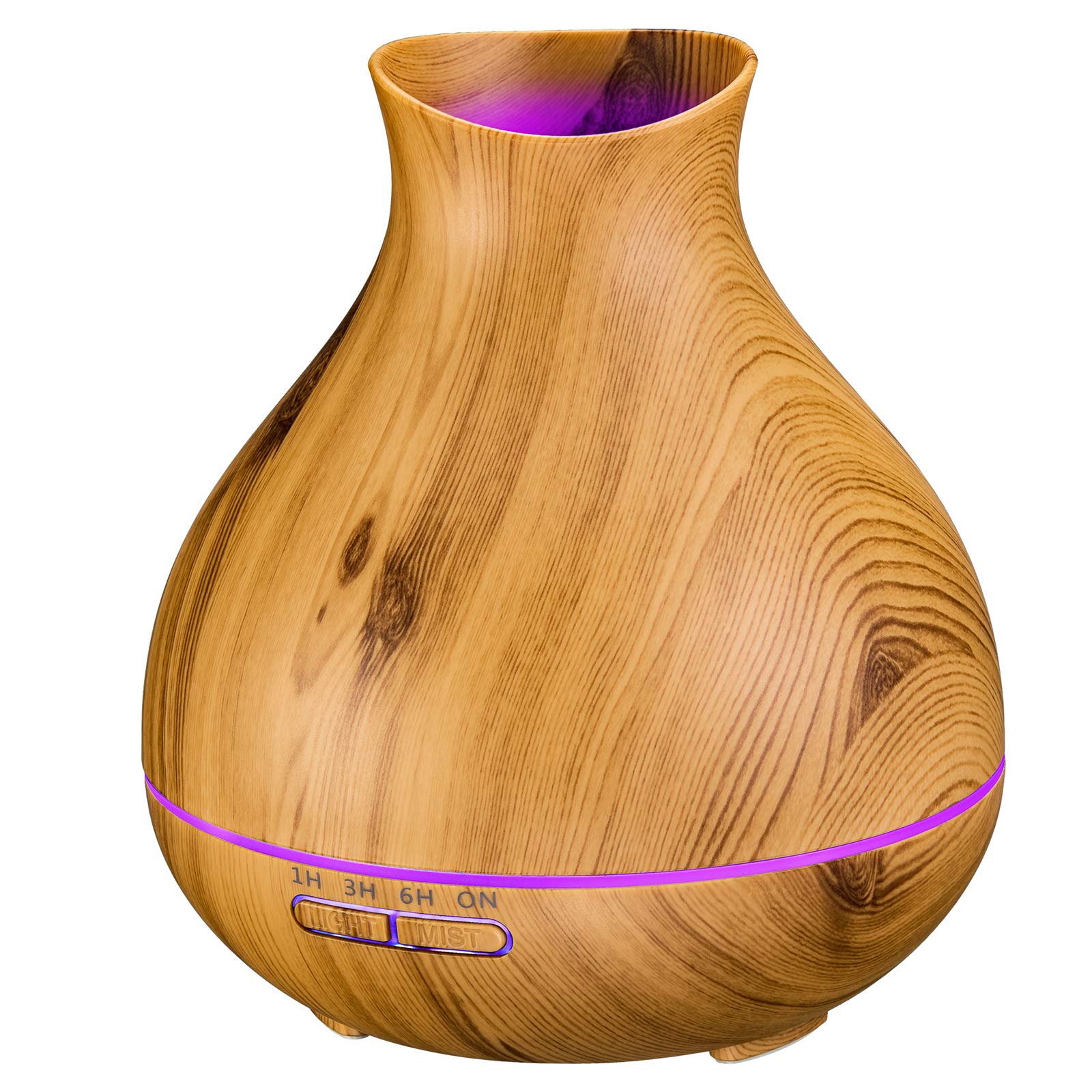 BZseed 550ml Aromatherapy Diffuser – Timer, Auto Shut-Off, 7-Color Lights, Large Room