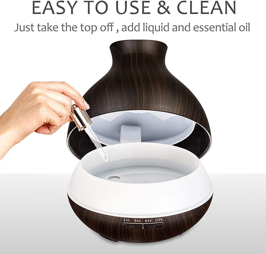BZseed Aromatherapy Diffuser 550ml – Ultrasonic Humidifier with Auto-Off