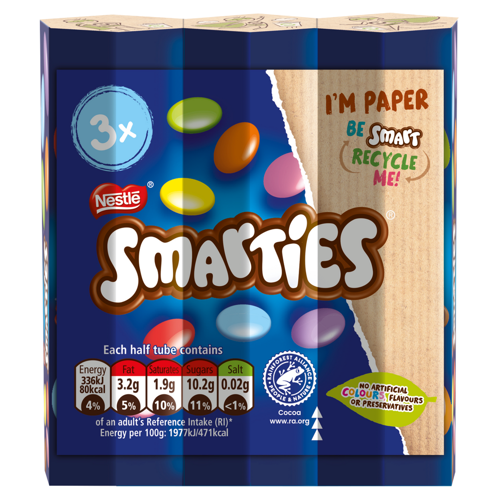 16 x Smarties  3 X 34G (102G)