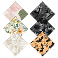 Cabreche 6 PCS Glasses Cleaning Cloths – Microfiber Eyeglass Lens Wipes (6.3 x 6.3 in) Floral