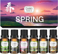 CAKKI Essential Oils for Diffusers – 6x10ml Spring Fragrance Set