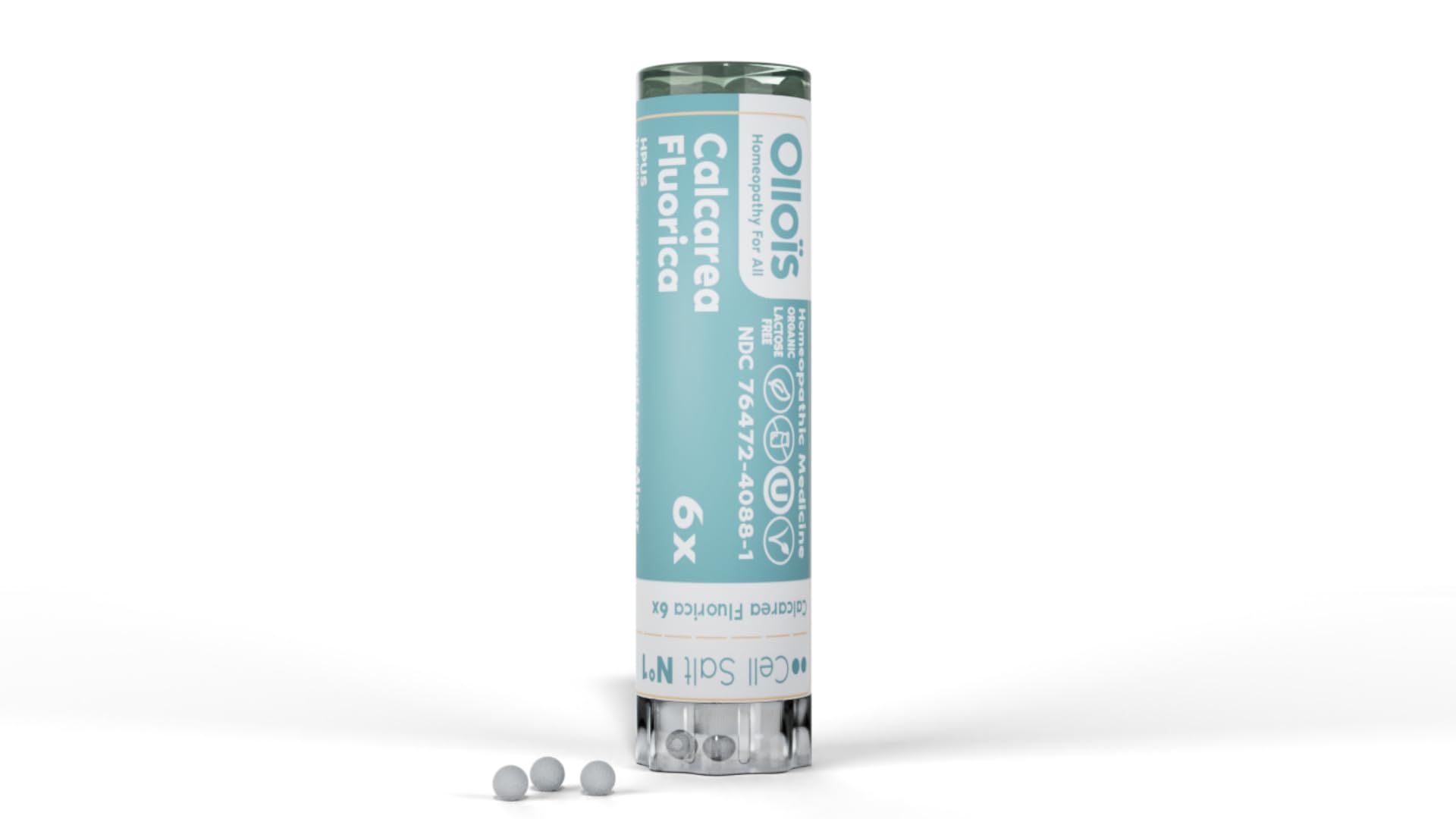 Calcarea Fluorica OLLOIS - Organic, Vegan, Kosher Cell Salt #1 (80 pellets)