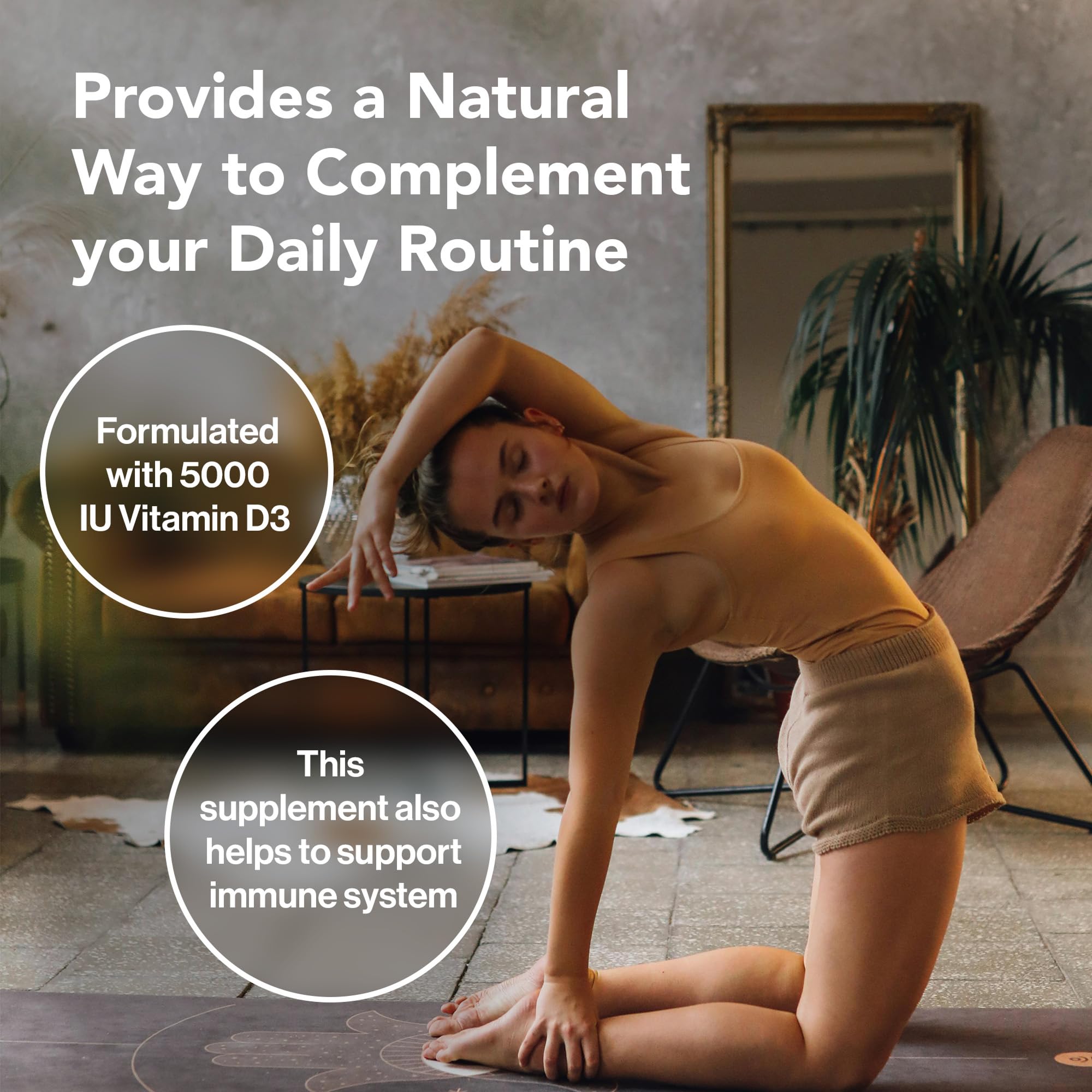 Quantum Nutrition Labs Vitamin D3 & K2 5000 IU – Bone & Heart Health (30 Vegan Caps)