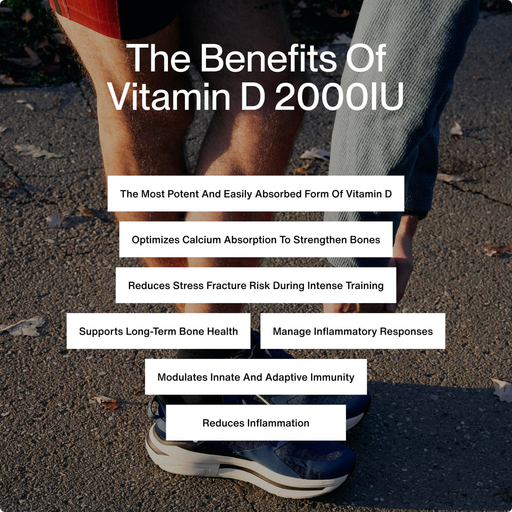 Momentous Vitamin D3 Supplement - 2,000 IU Capsules for Foundational Health Support - NSF Certified for Sport - Gluten-Free - 60 Servings