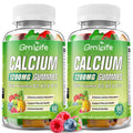 Calcium Citrate Gummies 1200mg with Vitamin D3 - 120 Count (2 Pack) | High Absorption