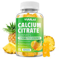 Calcium Citrate Gummies 1200mg – Sugar-Free Pineapple Calcium for Bone, Muscle & Immune Support | 60 Count