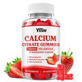 Calcium Citrate Gummies 1200mg - Strawberry Flavor, Sugar Free, Vegan (60 Count)