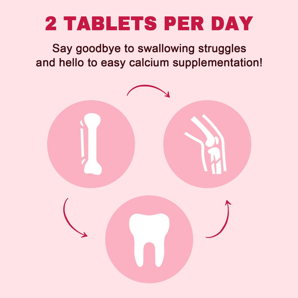Calcium Citrate 1200 mg with Vitamin D3 | 120 Count Vegan Supplement for Bone & Teeth Health