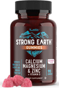 Calcium Magnesium Zinc Gummies with Vitamin D3 – Bone Strength & Immune Support – 90 Count Kosher Gummy Vitamins