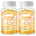 Calcium Magnesium Zinc Gummies with Vitamin D3 & K2 - High Potency, Enhanced Absorption - 120 Orange Gummies