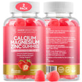 2-Pack Calcium Magnesium Zinc Gummies with D3, K2, B12 & B6 – Bone & Immune Support
