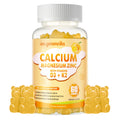 Calcium Magnesium Zinc Gummies with Vitamin D3 & K2 - High Potency, 60 Orange Gummies