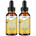 Calcium Potassium Magnesium Liquid Drops – High-Absorption Magnesium Glycinate – 2 Pack
