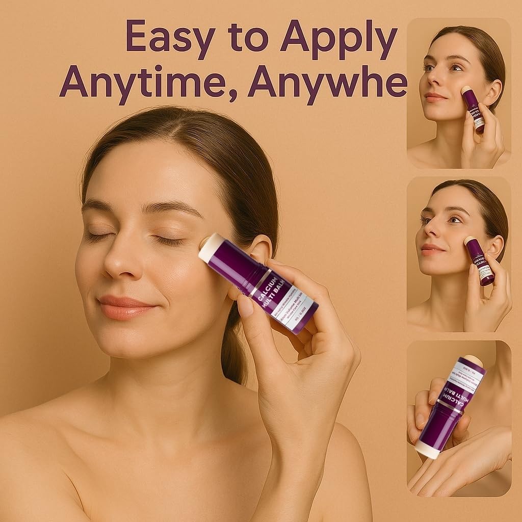 Calcium Volume Multi Balm - Wrinkle Core Stick | Korean Collagen Moisturizing Stick for Eyes