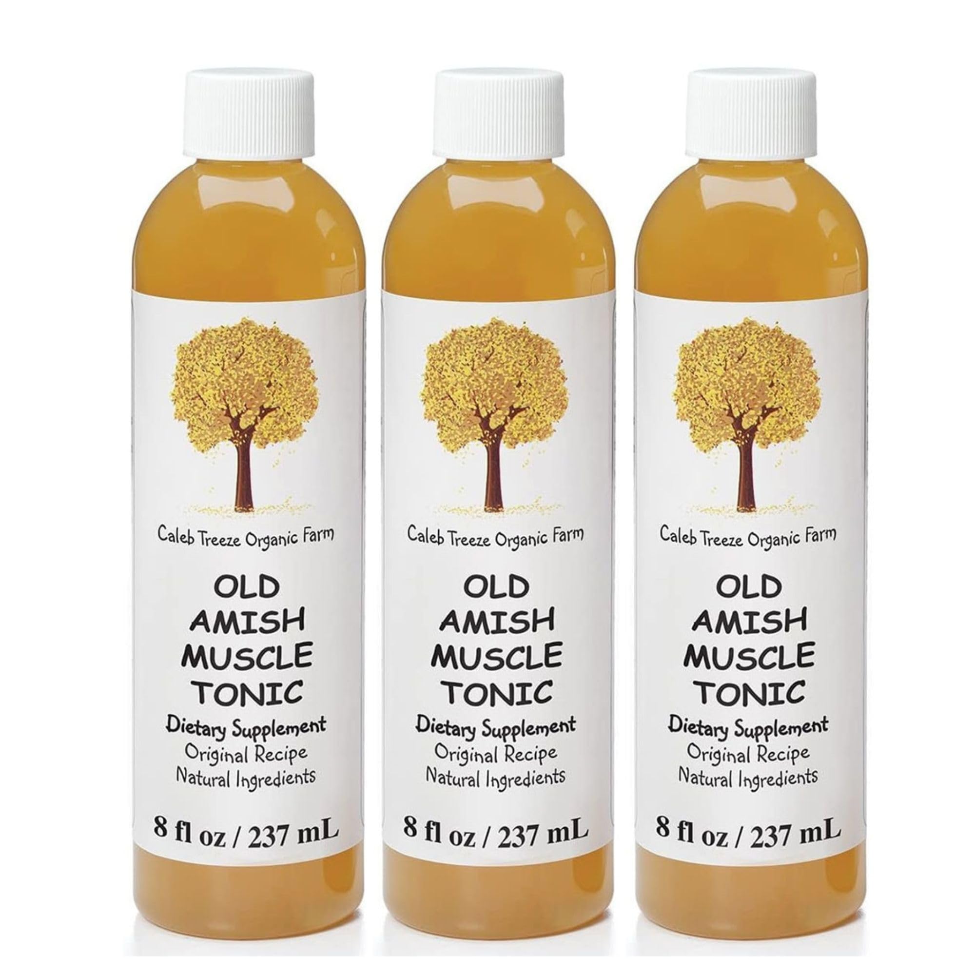 Caleb Treeze Old Amish Muscle Tonic — Natural Leg & Foot Cramp Relief (Pack of 3)