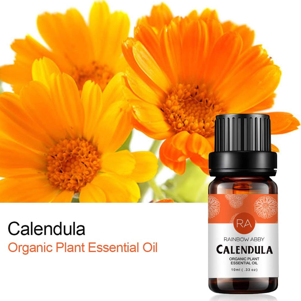 2-Pack Calendula Essential Oil - 100% Pure Organic Calendula Oil 10mL for Diffuser & Skin Care
