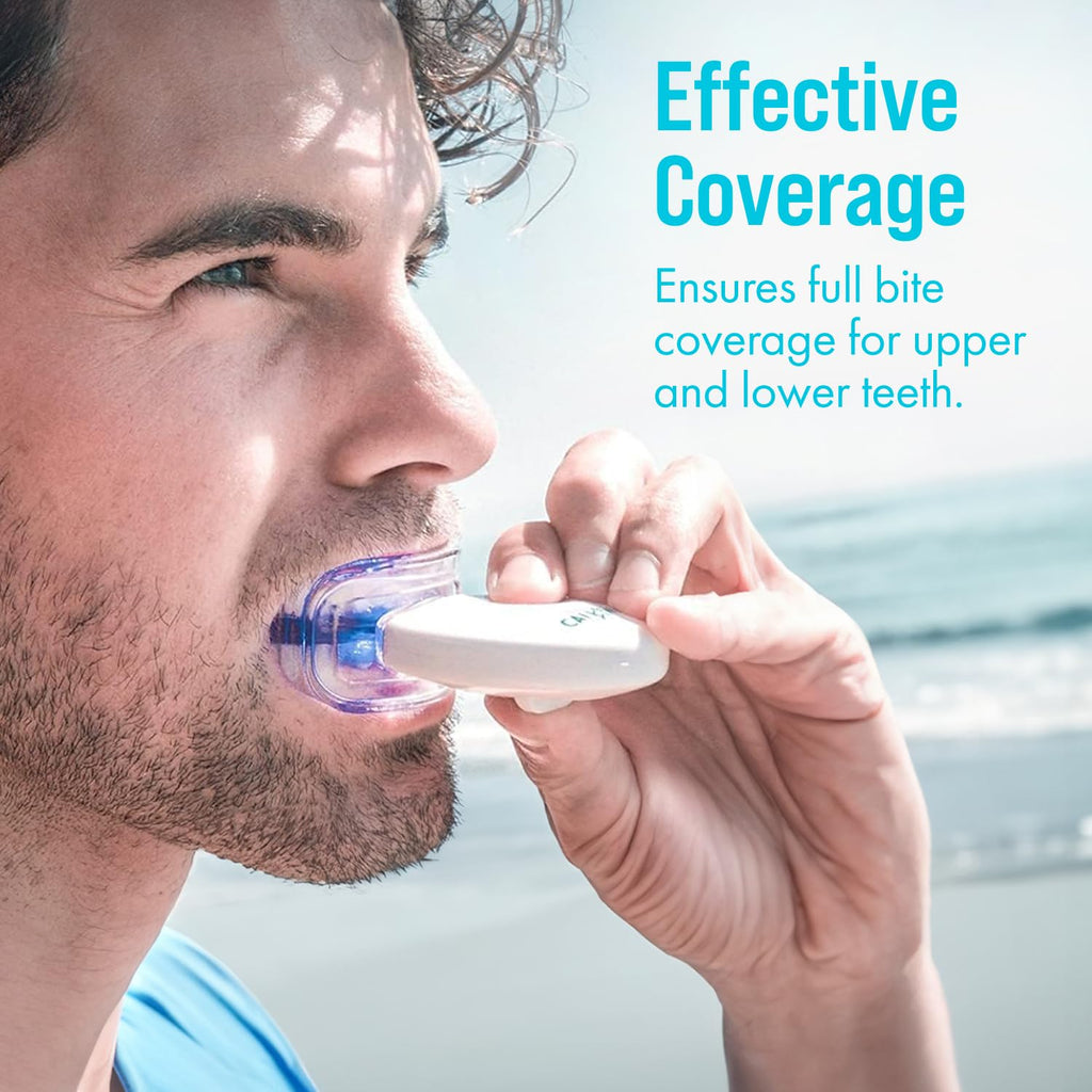 Cali White Teeth Whitening Kit with LED Light – 2x5ml Syringes & Trays