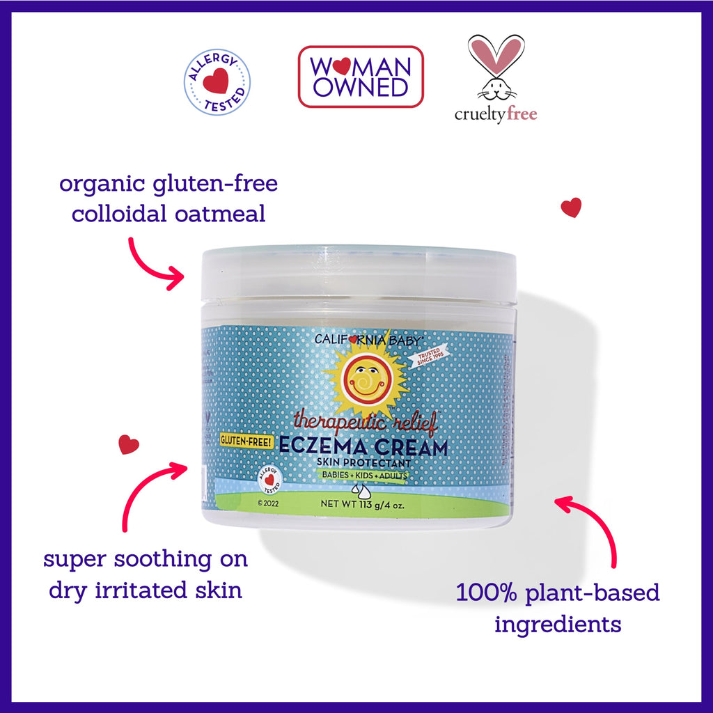 California Baby Eczema Cream | Steroid-Free Relief with Colloidal Oatmeal & Aloe