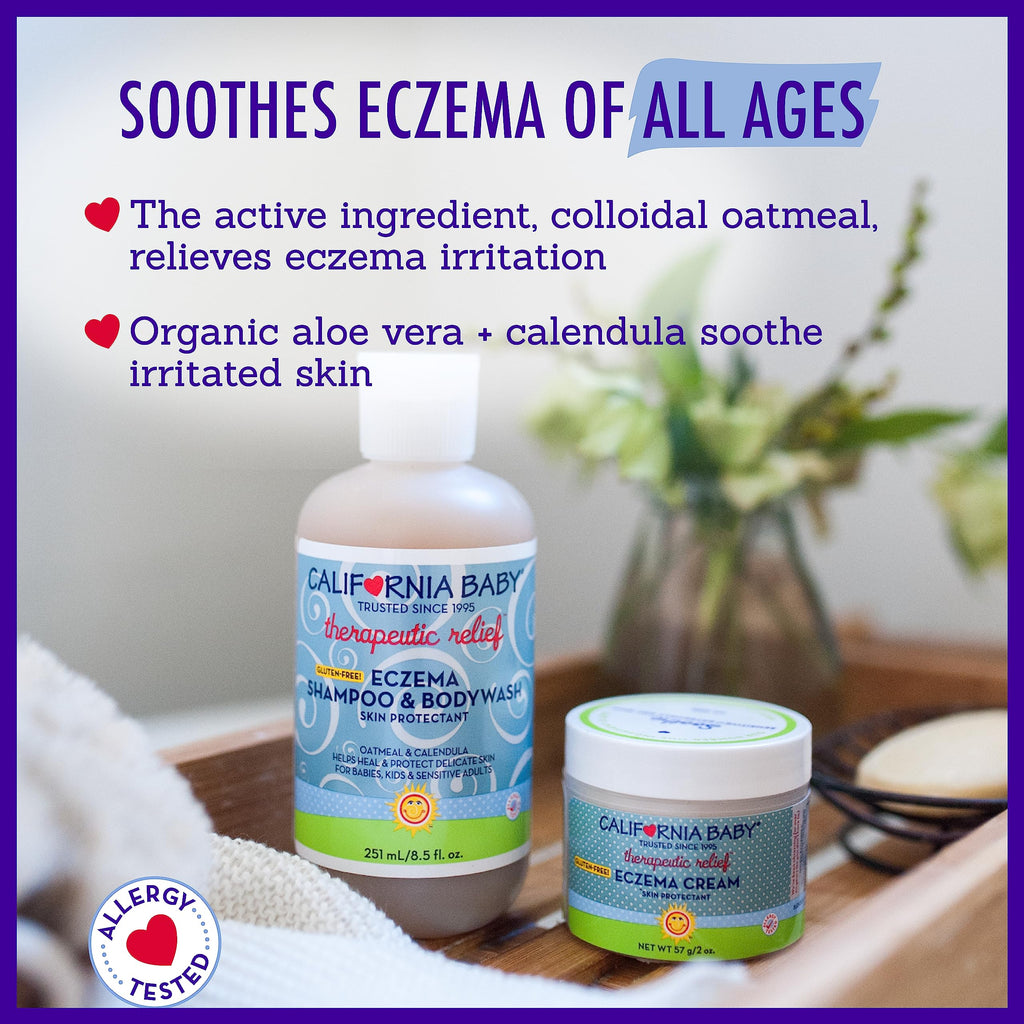 California Baby Eczema Cream | Steroid-Free Relief with Colloidal Oatmeal & Aloe Vera | 113 g / 4 oz