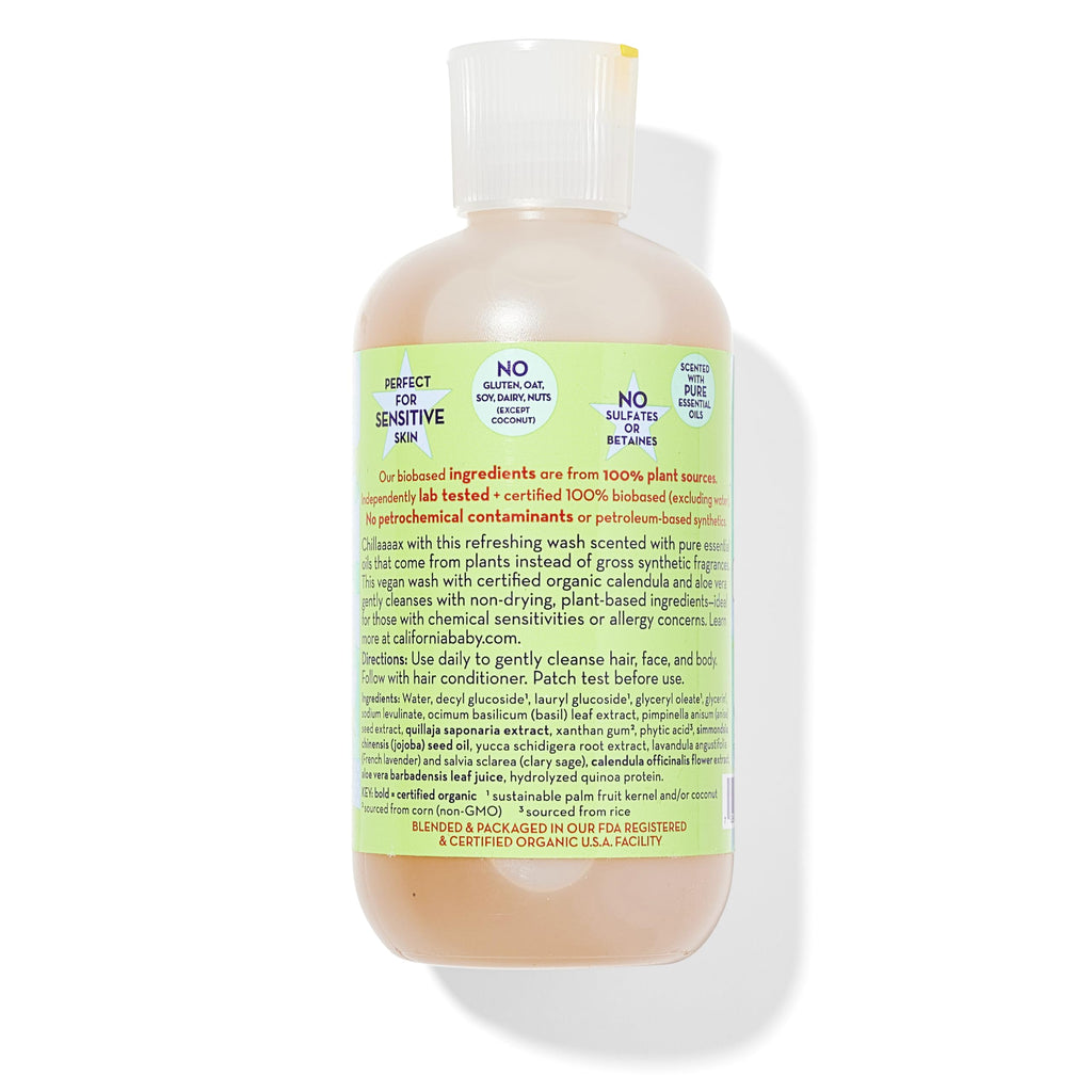 California Kids Shampoo + Body Wash | Chillax Lavender – 100% Plant-Based, Hypoallergenic, 8.5 oz