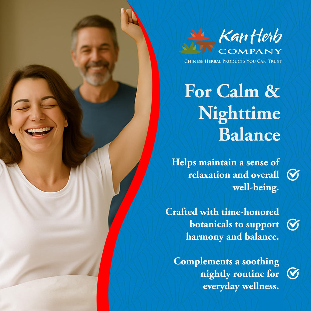 Kan Herbs Zizyphus Sleep Formula – Nighttime Balance & Relaxation | 120 Tablets