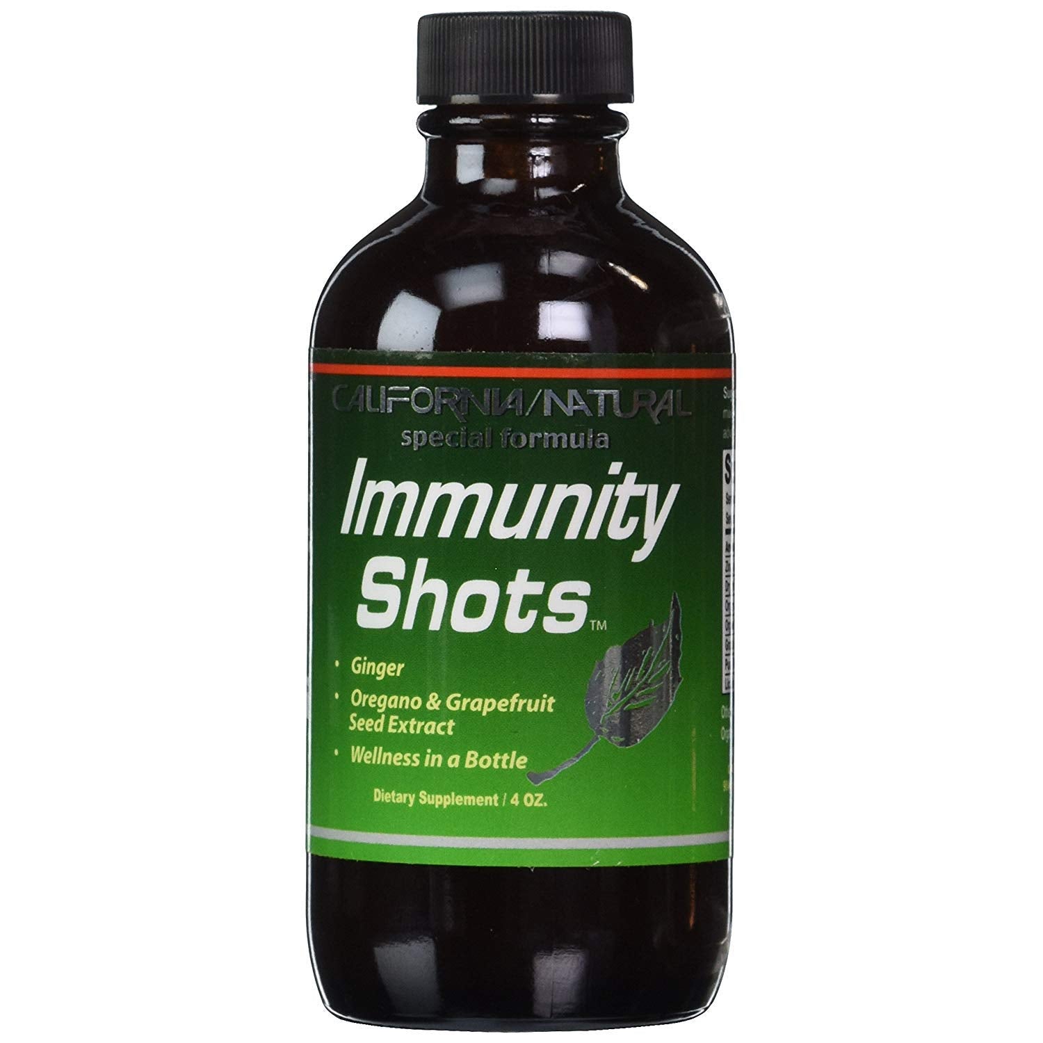 California Natural Immunity Shots 4oz – Opti-Zinc, Ginger Root & Oregano Oil (Pack of 2)