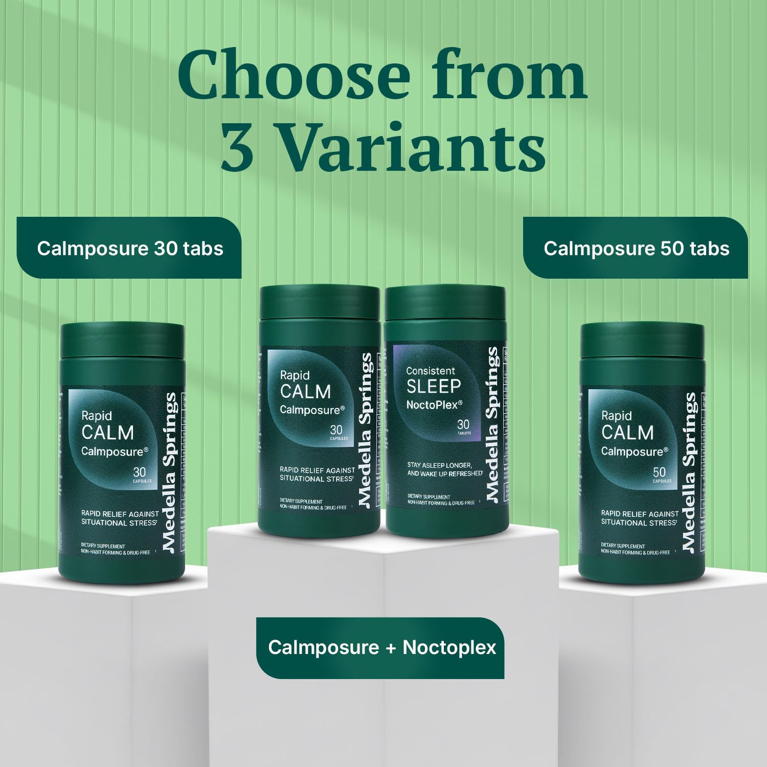 Anti Stress Supplements – 30 Count Capsules | Calming Pills for Adults
