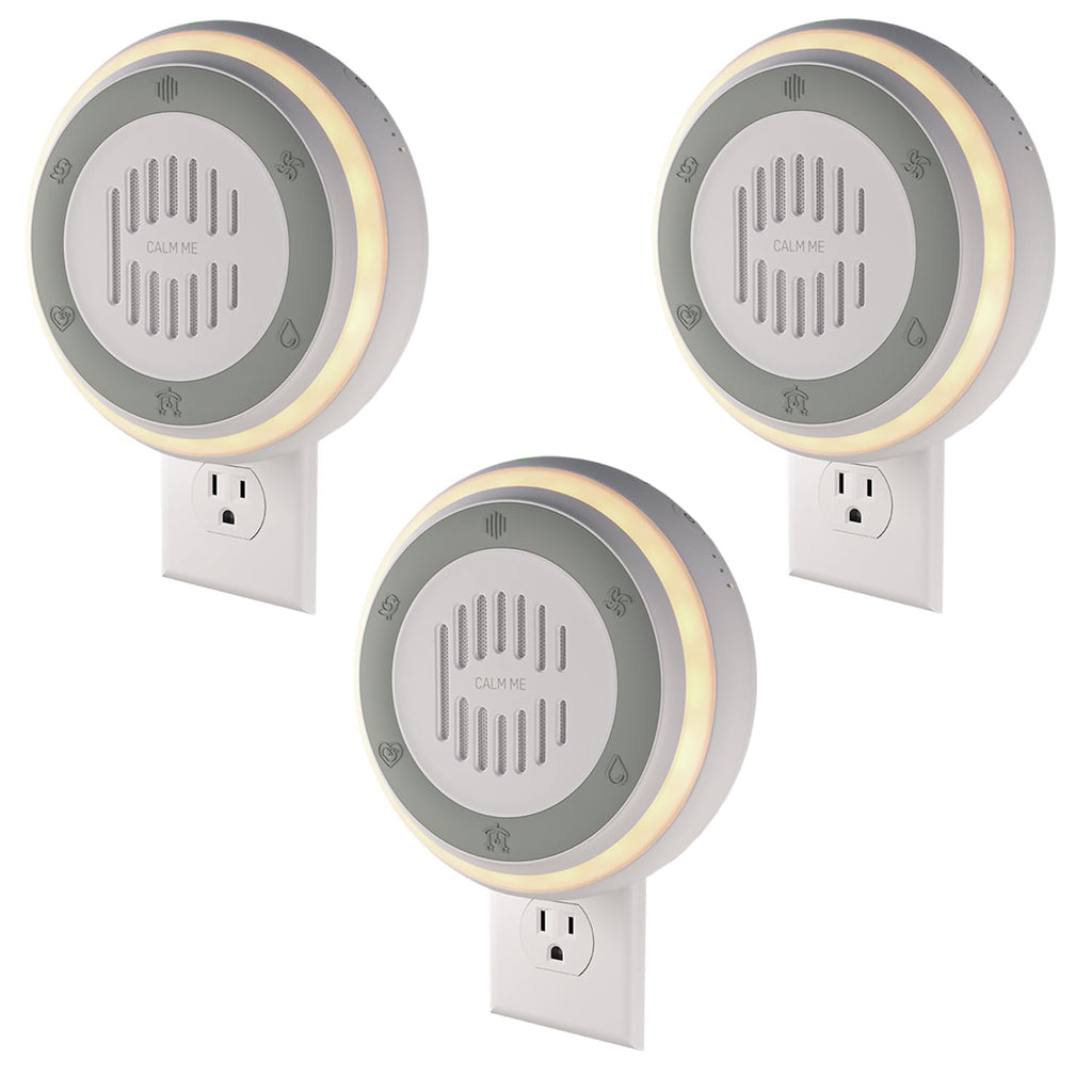 Calm Me 3 Pack White Noise Machine for Office Privacy and Focus — 20 Sounds